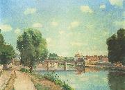 Camille Pissaro The Railway Bridge, Pontoise china oil painting artist